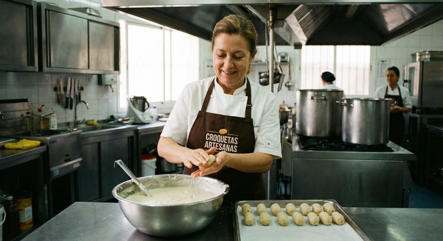 Fanáticos croquetas cocina